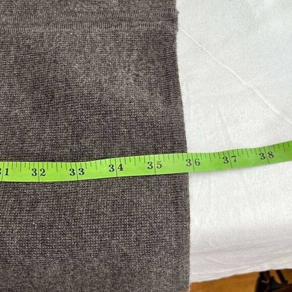 Vintage Lambswool Blend Sleeveless Sweater Knit Dress by Amanda Smith Sz M Gray - Picture 10 of 11